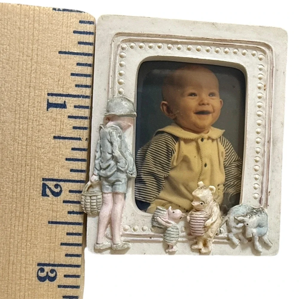 Vintage Charpente‎ Disney Winnie the Pooh Piglet Tigger Eeyore Photo Frame Baby